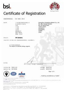 熱烈慶祝東盛公司榮獲ISO9001：2015質量管理體系認證